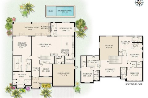 Villa ou maison à vendre à West Palm Beach, Floride: 5 chambres, 404.31 m2 № 2400675 - photo 12