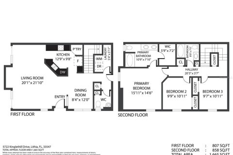 Adosado en venta en Fish Hawk, Florida, 3 dormitorios, 163.51 m2 № 1895145 - foto 25