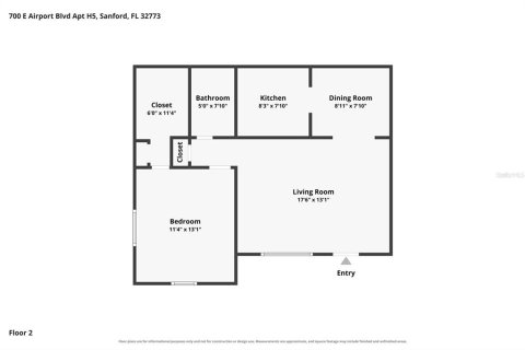 Condominio en venta en Sanford, Florida, 1 dormitorio, 67.45 m2 № 2198741 - foto 3