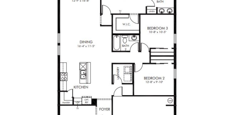 House in Poinciana, Florida 3 bedrooms, 157.47 sq.m. № 1876546