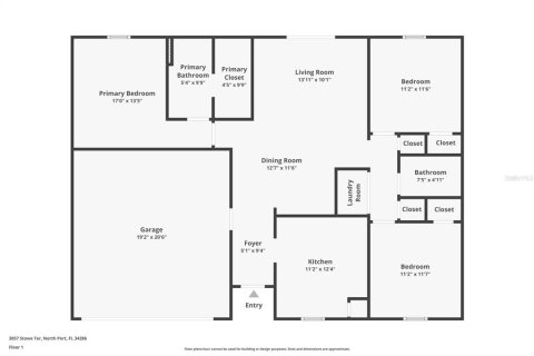 House in North Port, Florida 3 bedrooms, 118.36 sq.m. № 1886790 - photo 10
