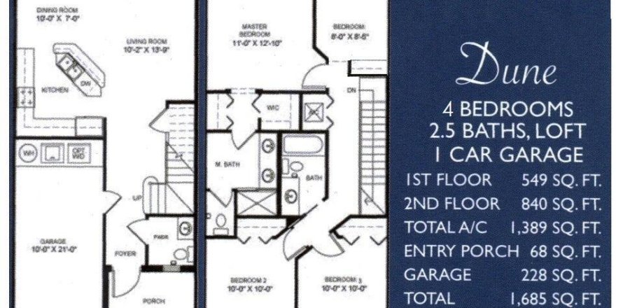 Touwnhouse à Riviera Beach, Floride 3 chambres, 128.11 m2 № 1178610