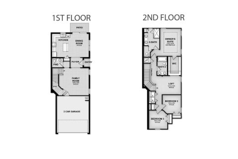 Townhouse floor plan «158SQM LINCOLN», 3 bedrooms in WYNDRUSH CREEK