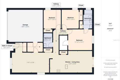 Casa en venta en Ocoee, Florida, 3 dormitorios, 133.59 m2 № 1851815 - foto 2