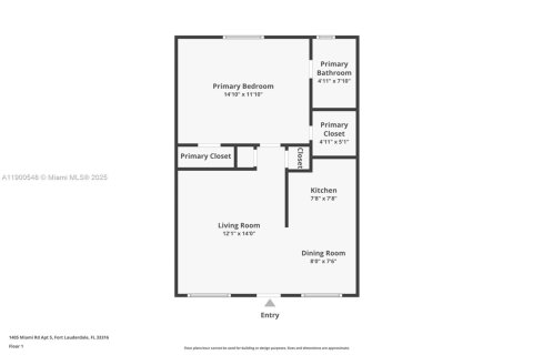 Снять в аренду кондоминиум в Форт-Лодердейл, Флорида 1 спальня, 56.58м2, № 1952845 - фото 25