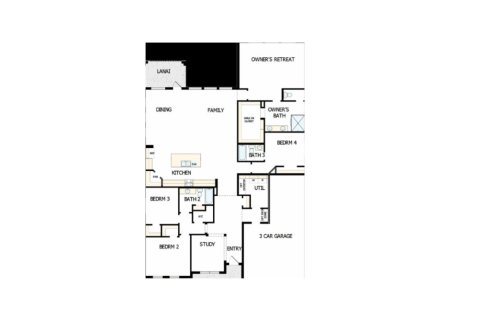 House floor plan «House», 4 bedrooms in Hamlin Landing