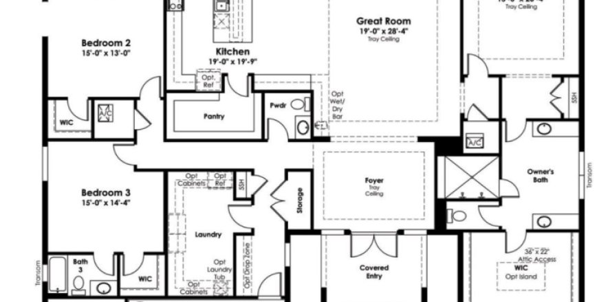 House in Palm City, Florida 3 bedrooms, 371.79 sq.m. № 1188429