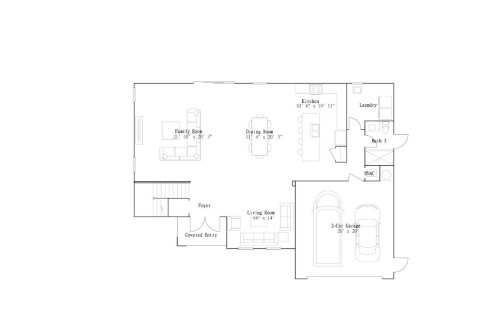 House floor plan «House», 4 bedrooms in Crescent Ridge