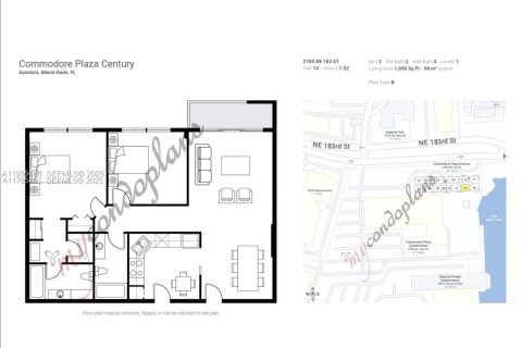 Купить кондоминиум в Авентура, Флорида 2 спальни, 98.29м2, № 1993582 - фото 17