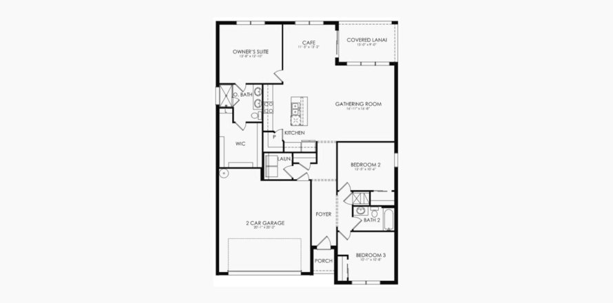 Casa en CEDAR GROVE AT THE WOODLANDS en North Port, Florida 3 dormitorios, 154 m2 № 60466