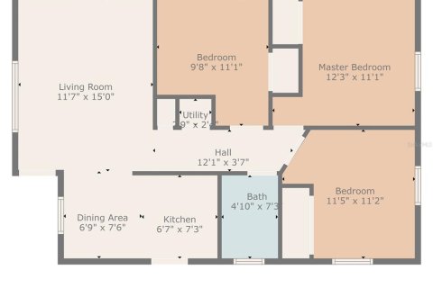 House in Lakeland, Florida 3 bedrooms, 77.29 sq.m. № 1749697 - photo 24