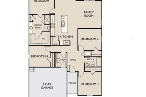 House floor plan «House», 3 bedrooms in South Haven