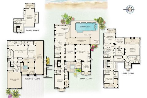 House in Highland Beach, Florida 5 bedrooms, 694.54 sq.m. № 1079772 - photo 1