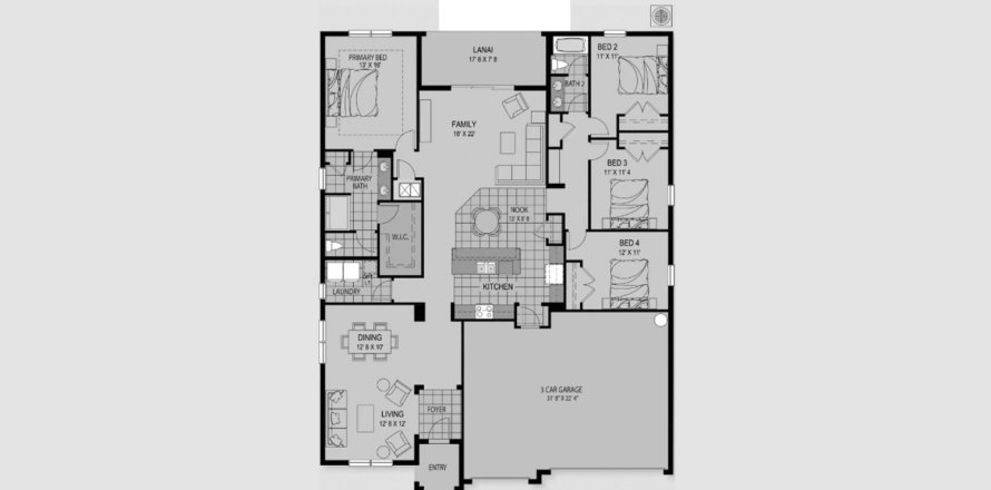 Townhouse in HANOVER LAKES in Saint Cloud, Florida 4 bedrooms, 213 sq.m. № 117385