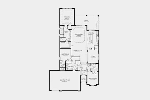 Townhouse floor plan «215SQM LAZIO», 3 bedrooms in ESPLANADE AT ARTISAN LAKES