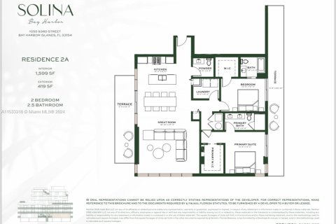 Condominio en venta en Bay Harbor Islands, Florida, 2 dormitorios, 148.55 m2 № 1985387 - foto 14