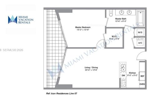 Copropriété à vendre à Miami, Floride: 1 chambre, 78.22 m2 № 2152961 - photo 20