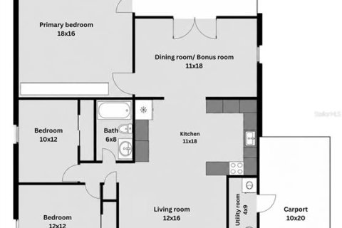 Villa ou maison à vendre à Tampa, Floride: 3 chambres, 126.63 m2 № 2337279 - photo 11