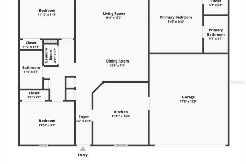 Villa ou maison à louer à Spring Hill, Floride: 3 chambres, 125.23 m2 № 2388992 - photo 22