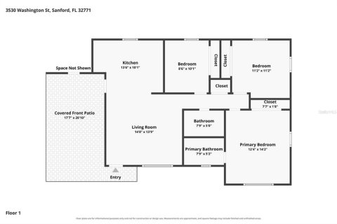 Villa ou maison à louer à Sanford, Floride: 3 chambres, 96.99 m2 № 2415296 - photo 16