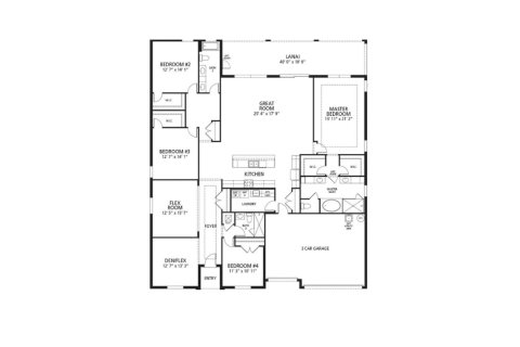 House floor plan «House», 4 bedrooms in Deland by Maronda Homes