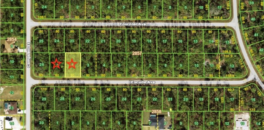 Terrain à Port Charlotte, Floride № 2235182