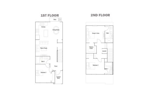 Townhouse floor plan «124SQM BANDOL», 3 bedrooms in SIENA RESERVE
