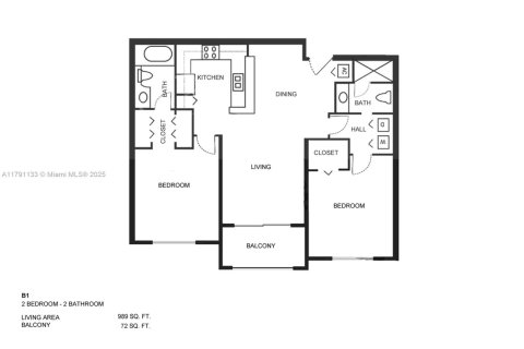 Condo in Miami, Florida, 2 bedrooms  № 1713092 - photo 6