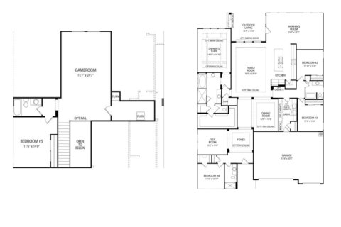 House floor plan «House», 4 bedrooms in Trailmark Phase 6