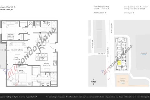 Купить кондоминиум в Дорал, Флорида 2 спальни, 99.03м2, № 1715533 - фото 15