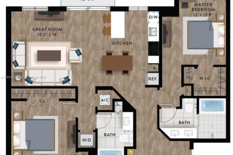 Apartamento en alquiler en Miami, Florida, 2 dormitorios, 114.64 m2 № 1967700 - foto 3