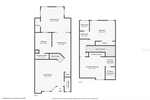 Adosado en venta en Casselberry, Florida, 2 dormitorios, 113.62 m2 № 1829981 - foto 3