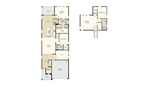 House floor plan «House», 3 bedrooms in Reverie at Trailmark