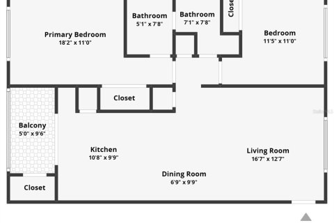 Condo in New Port Richey, Florida, 2 bedrooms  № 1817337 - photo 2