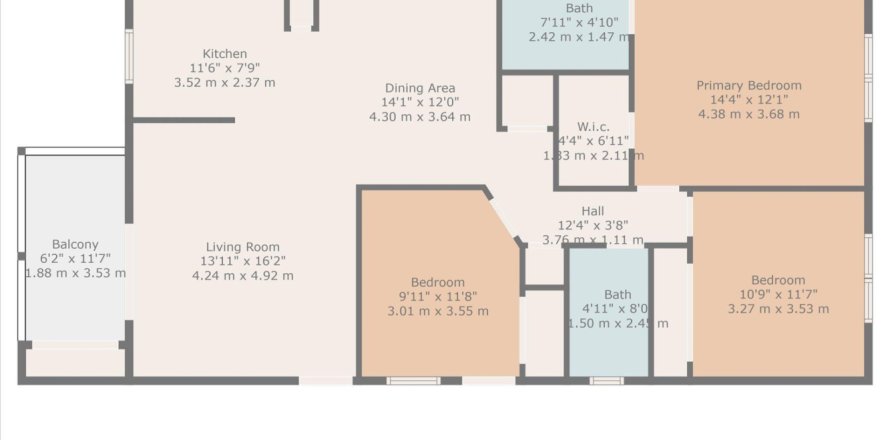 Condo in Boca Raton, Florida, 3 bedrooms № 1172956