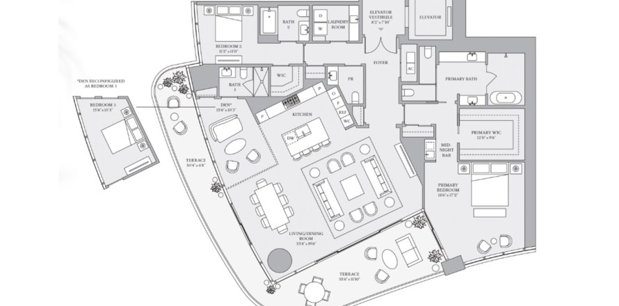 Apartment in St. Regis Brickell in Miami, Florida 2 bedrooms, 243 sq.m. № 714714