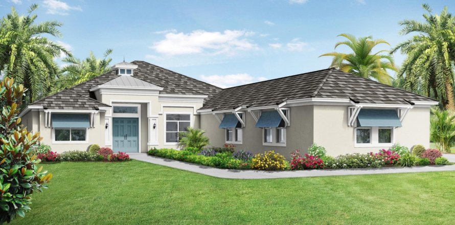 Дом в Hampton Lakes by Medallion Home в Сарасота, Флорида 3 комнаты, 364м2 № 572145