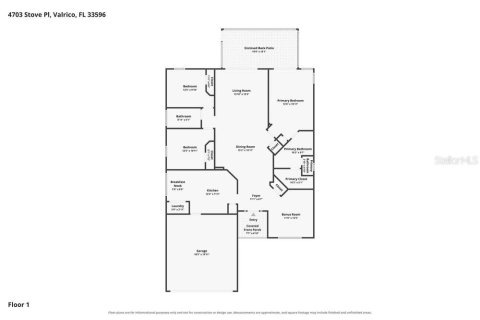 Villa ou maison à louer à Valrico, Floride: 3 chambres, 149.67 m2 № 2420444 - photo 2