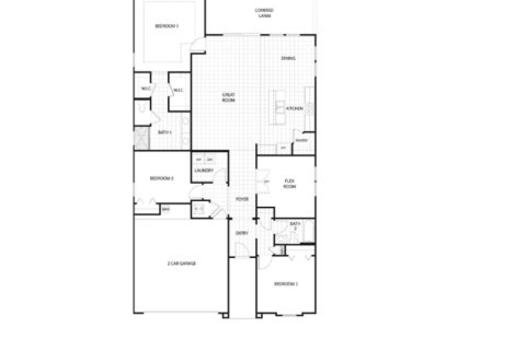 House floor plan «House», 3 bedrooms in Parkland Preserve