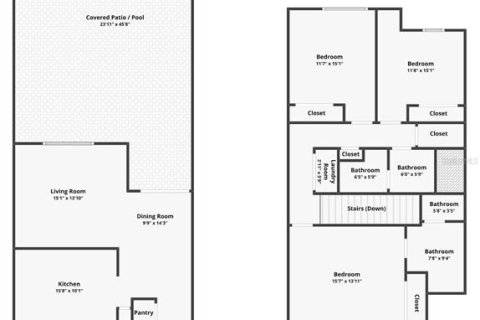 Touwnhouse à vendre à Kissimmee, Floride: 4 chambres, 175.03 m2 № 2388328 - photo 25