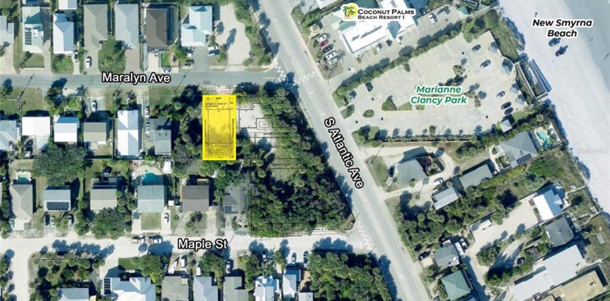 Terreno en New Smyrna Beach, Florida № 1535191