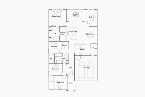 House floor plan «223SQM», 4 bedrooms in AMELIA WALK
