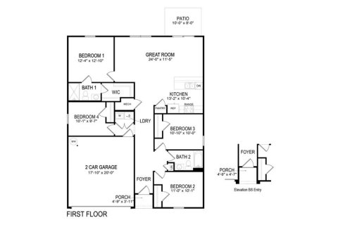 House in Alachua, Florida 4 bedrooms, 134.62 sq.m. № 2235852 - photo 24