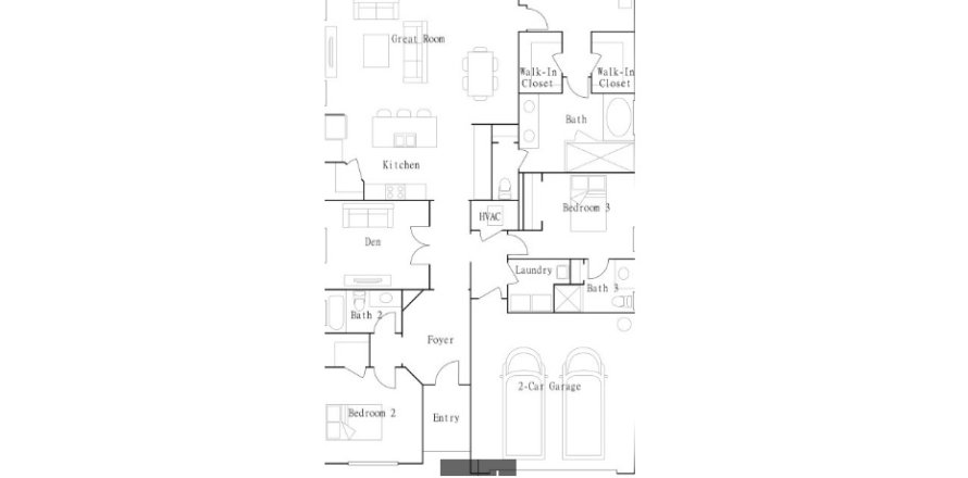Планировка виллы или дома «House» 3 спальни в ЖК Antigua