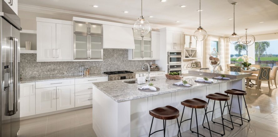 Townhouse in AZURE AT HACIENDA LAKES in Naples, Florida 3 bedrooms, 266 sq.m. № 73996