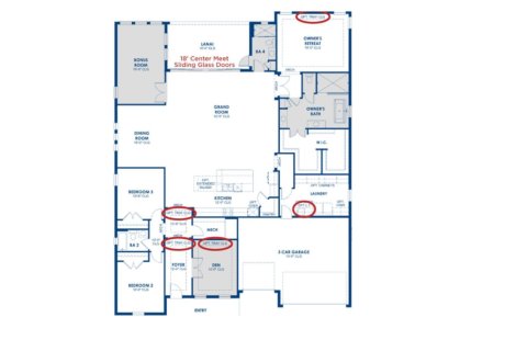 Планировка жилого комплекса «House» 3 спальни в ЖК The Sanctuary by WestBay