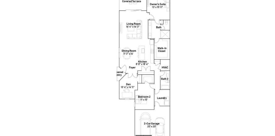 Adosado en Arden - The Twin Homes Collection en Loxahatchee Groves, Florida 2 dormitorios, 169 m2 № 641827