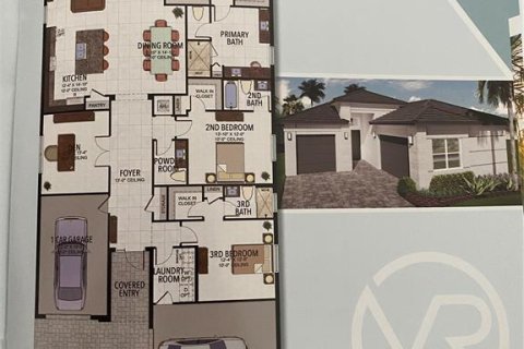 Villa ou maison à vendre à Wesley Chapel, Floride: 3 chambres, 229.84 m2 № 2202015 - photo 3