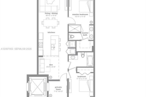 Condo in Miami, Florida, 2 bedrooms  № 2392446 - photo 20