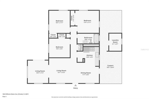 Casa en venta en Orlando, Florida, 3 dormitorios, 102.66 m2 № 1838493 - foto 16